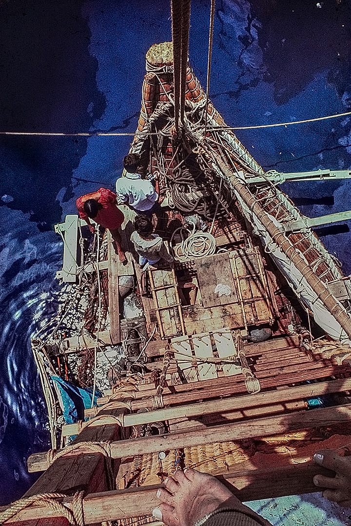 Ra II morning after arrival foredeck from mast