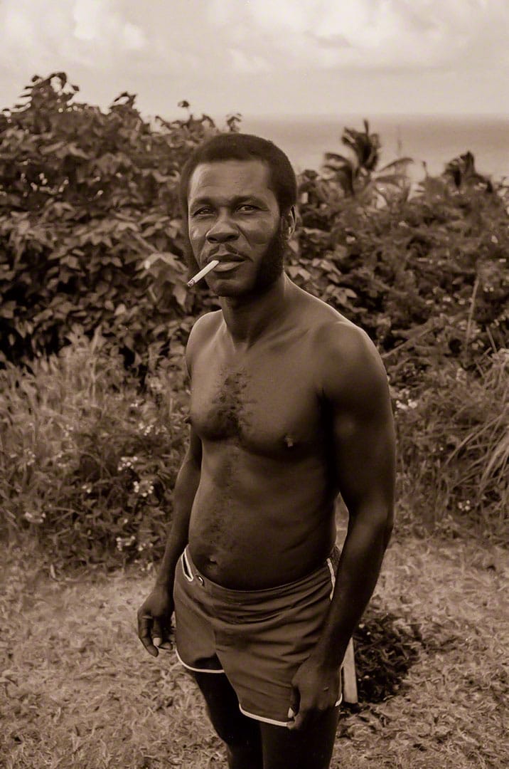 Leon Thorpe, Seamoss Entrepreneur, Cleaver's Hill, Bathsheba 06-1976-h2-01-27-sepia